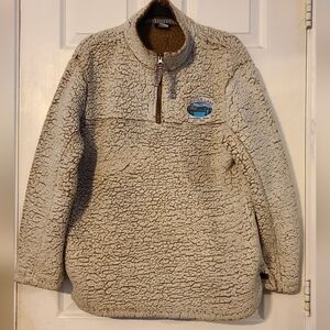 Sherpa quarter zip medium crater lake sweatshirt